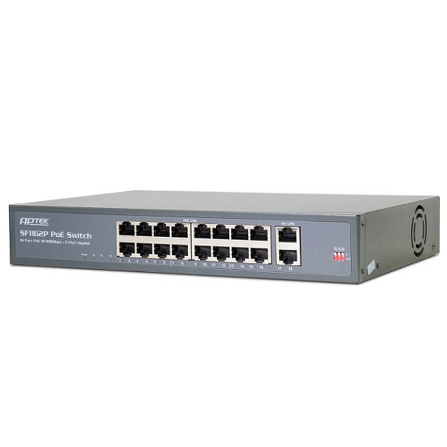 16-Port 10/100Mbps PoE Switch APTEK SF1162P